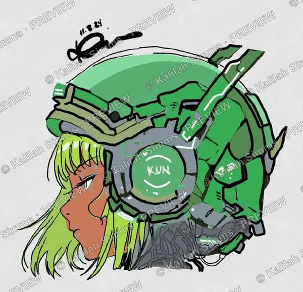 Artwork titled Kali Kun Helmet