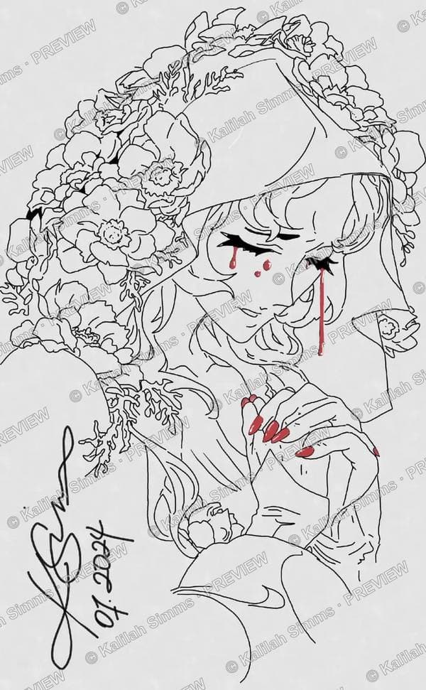 Artwork titled The Crying Angel