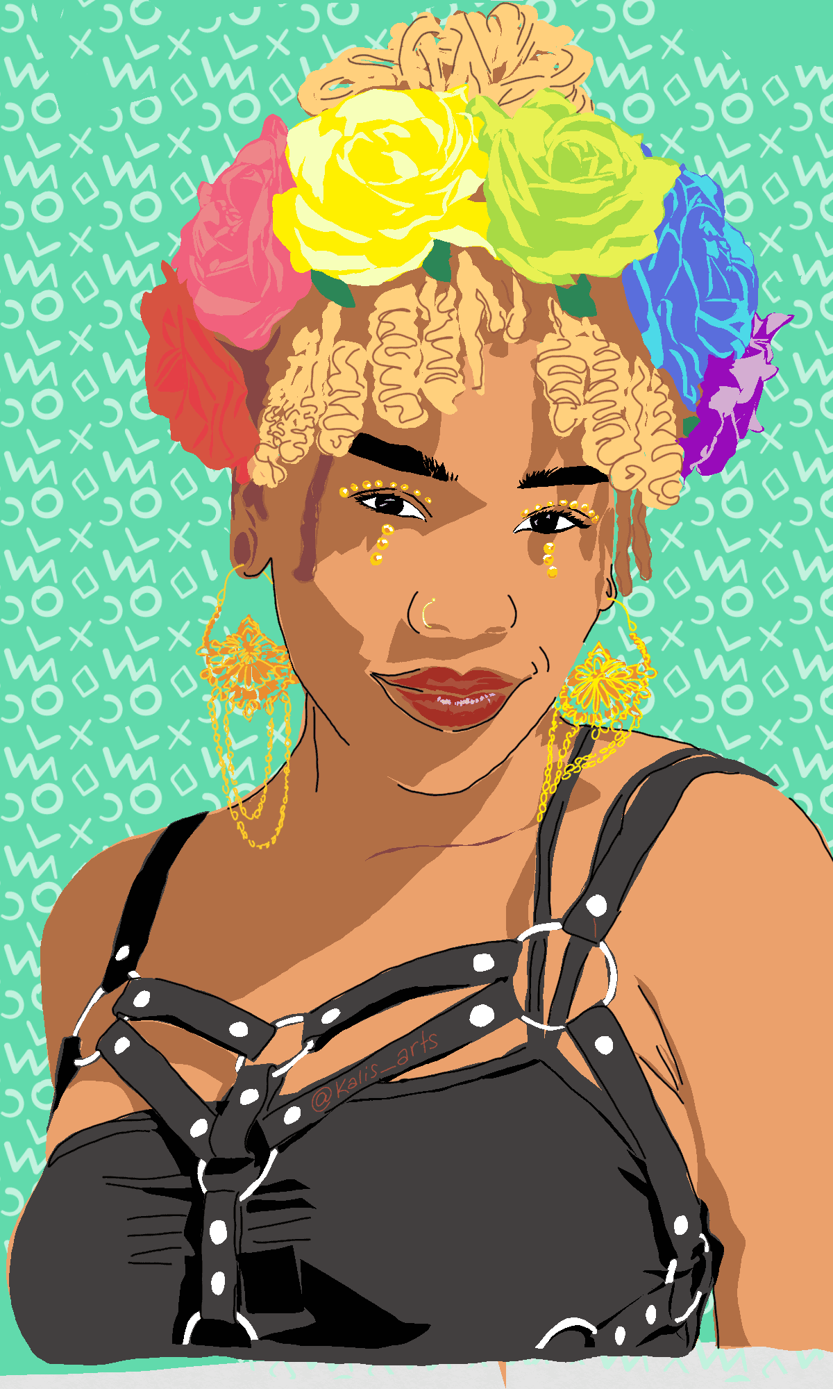 Painting titled Empress I