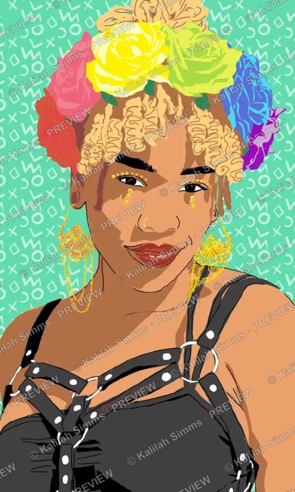 Painting titled Island Beauty